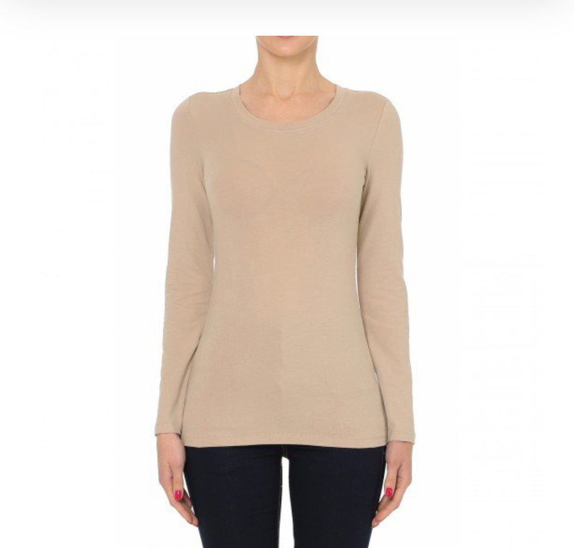 Round Neck Long Sleeve Basics