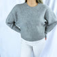 Chic Crewneck Sweater - Heather Gray