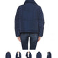 Navy Blue Quilted Puffer Jacket