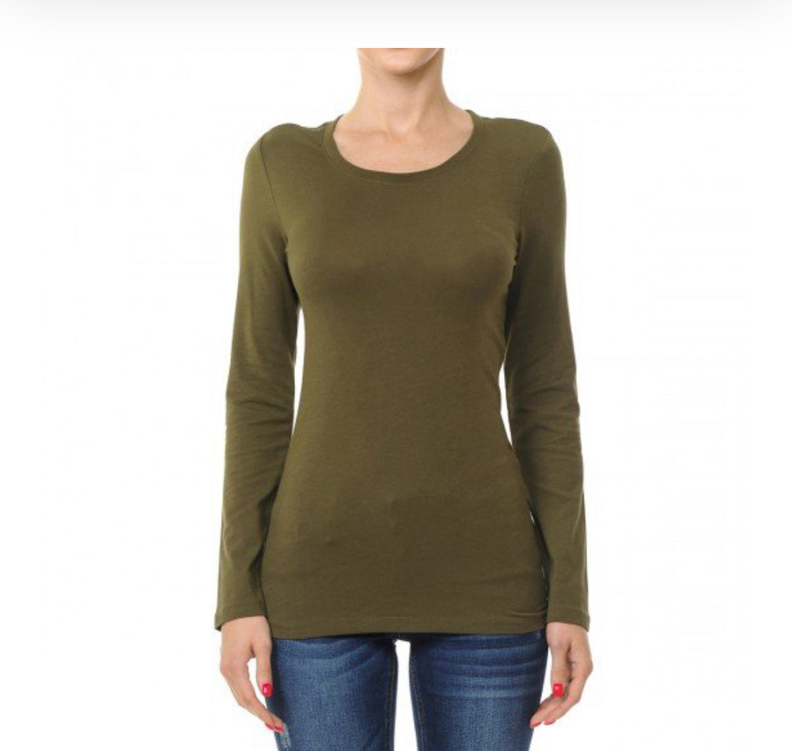 Round Neck Long Sleeve Basics