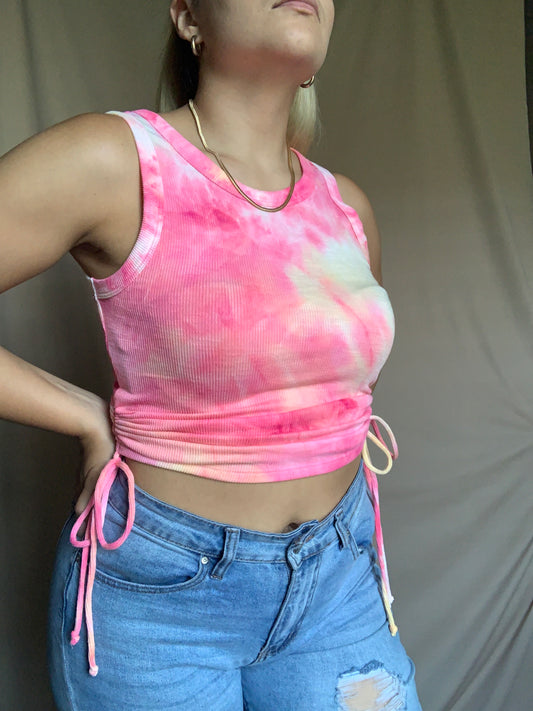 Tie Dye Tank - Pink