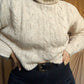 Cozy Cream Cable Knit Turtleneck Sweater