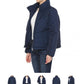 Navy Blue Quilted Puffer Jacket